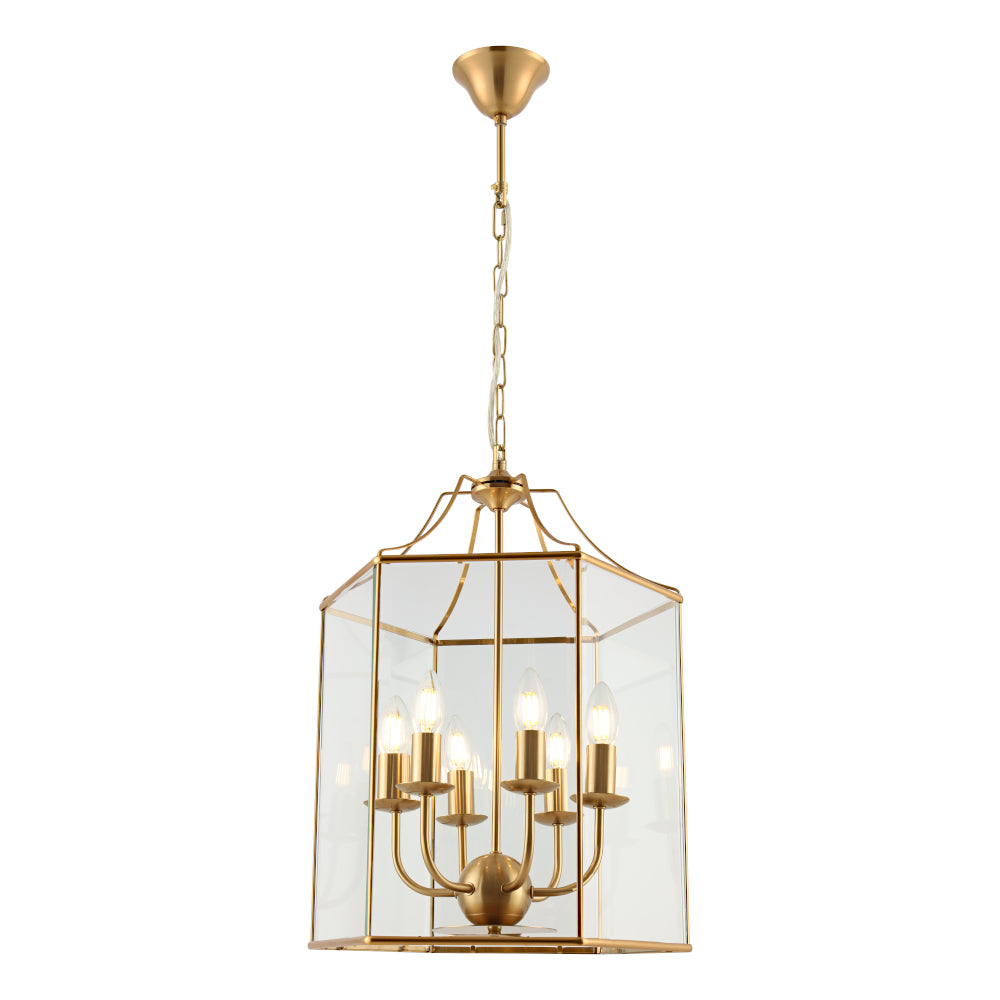 Arcadia 6 Light Pendant Gold