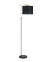 Arriba: Drum Shade with Marble Base Height Adjustable Floor Lamps