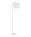 Arriba: Drum Shade with Marble Base Height Adjustable Floor Lamps