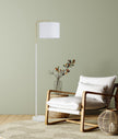 Arriba: Drum Shade with Marble Base Height Adjustable Floor Lamps