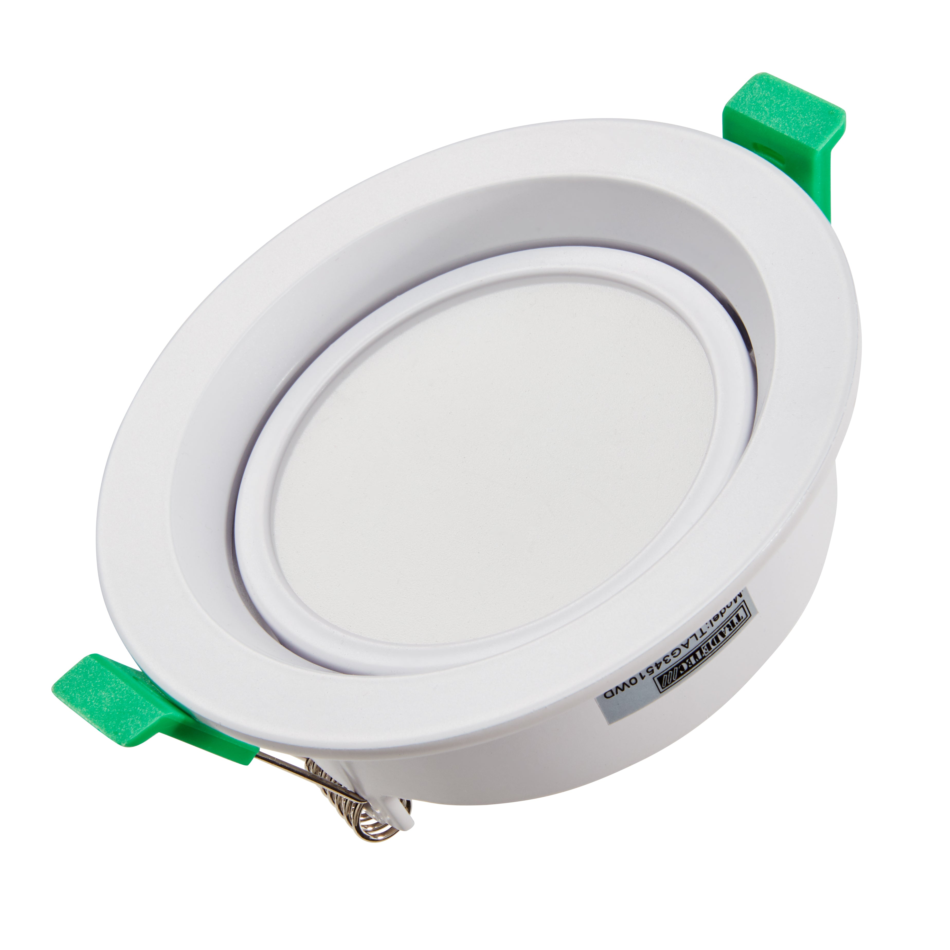 Arte Gimble 10w Tricolour LED Downlight White