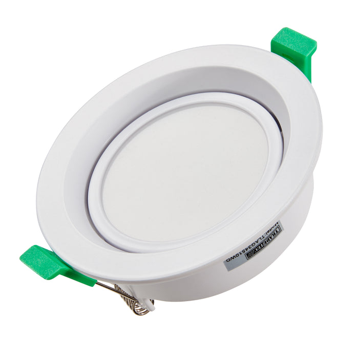 Arte Gimble 10w Tricolour LED Downlight White