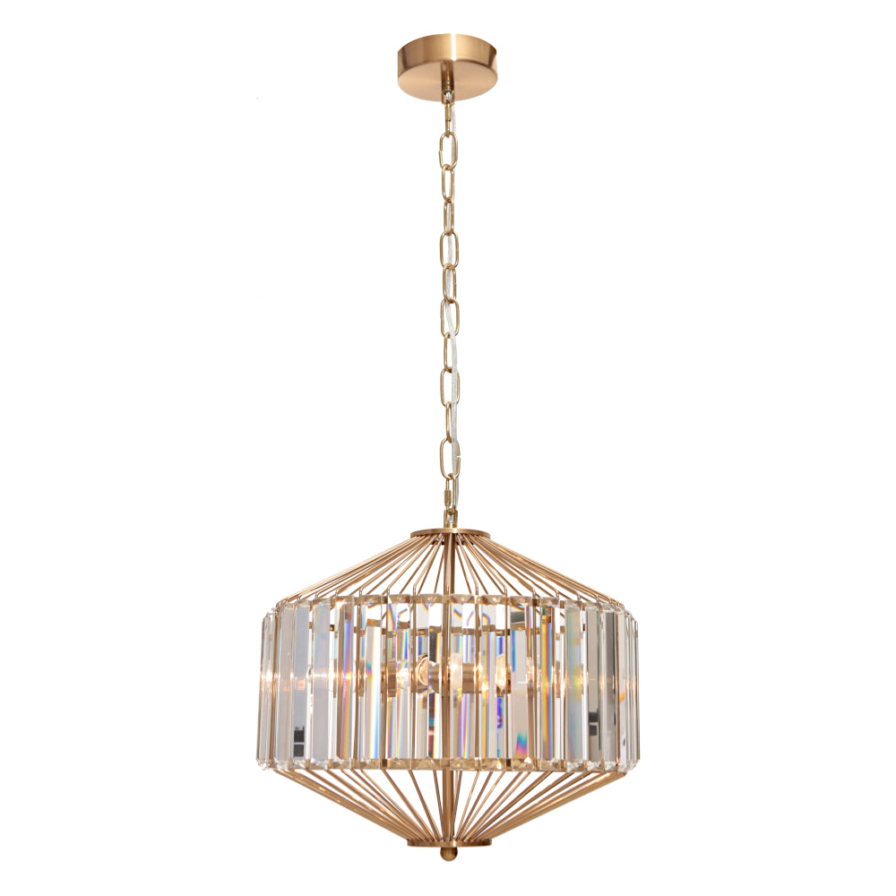 Arzano 3 Light Pendant Gold