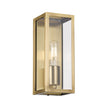 Arzano 25 Black or Antique Brass IP43 Solid Brass Exterior Wall Light