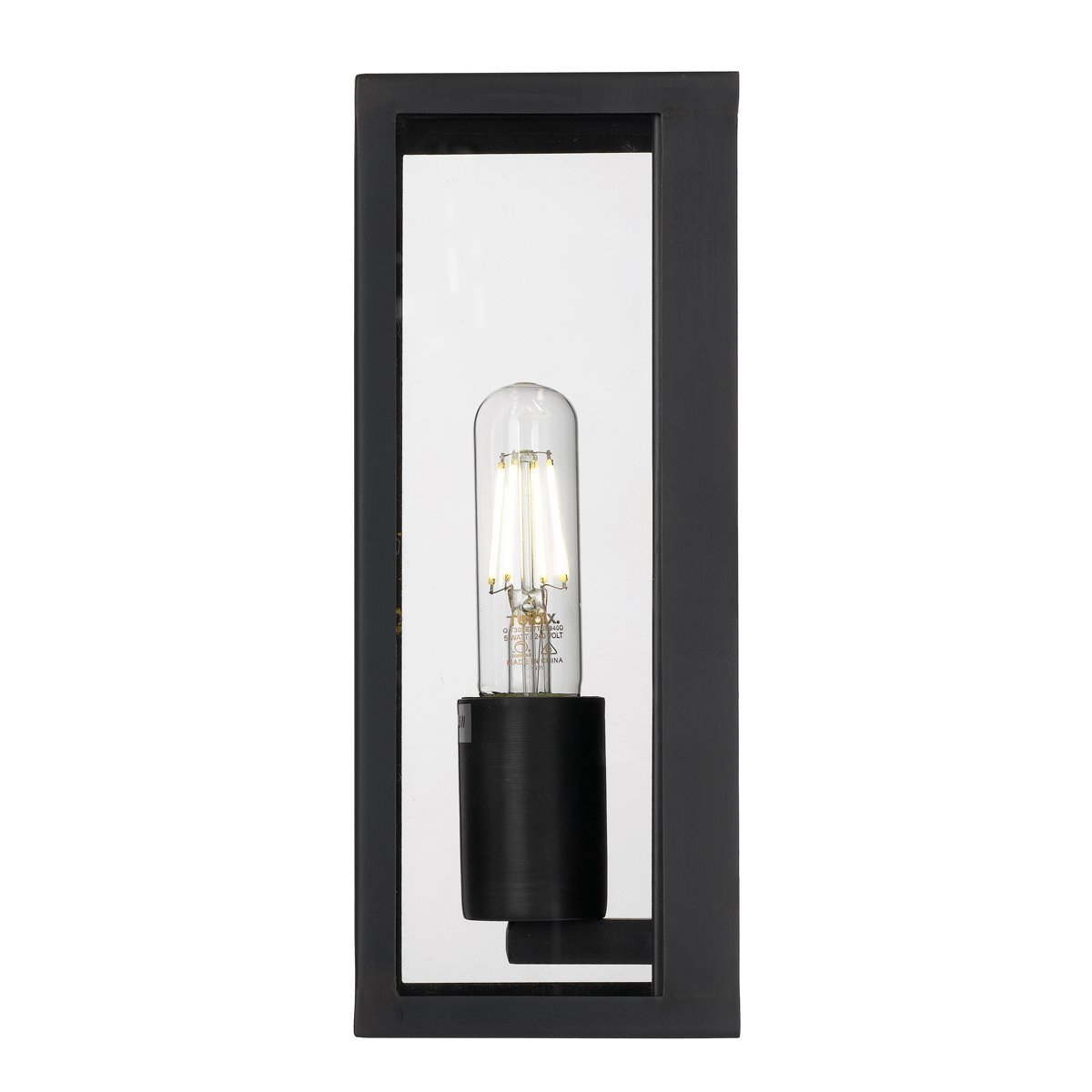 Arzano Small IP43 Exterior Wall Light in Black