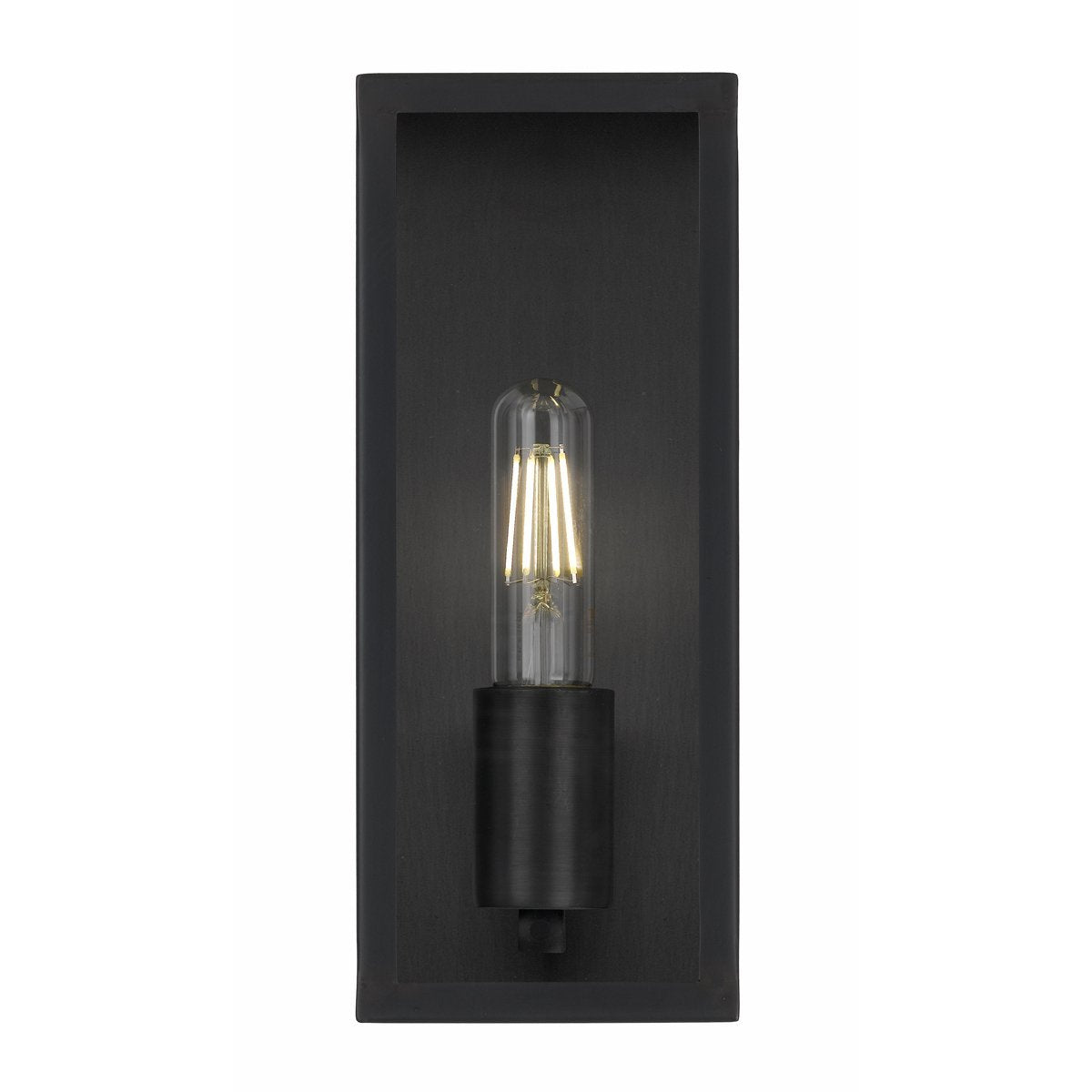 Arzano Small IP43 Exterior Wall Light in Black