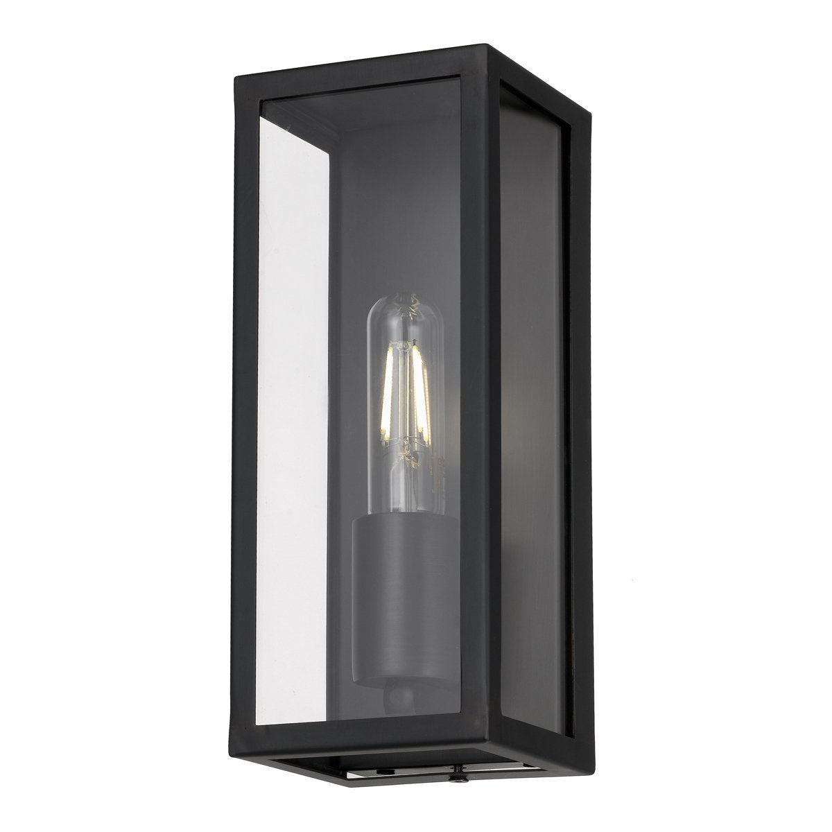 Arzano Small IP43 Exterior Wall Light in Black