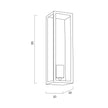 Arzano 35 Black or Antique Brass IP43 Solid Brass Exterior Wall Light