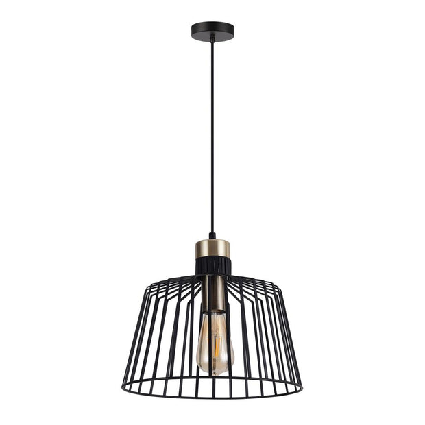 ashley pdt ashley large caged 1 light e27 240v pendant ashley pdt
