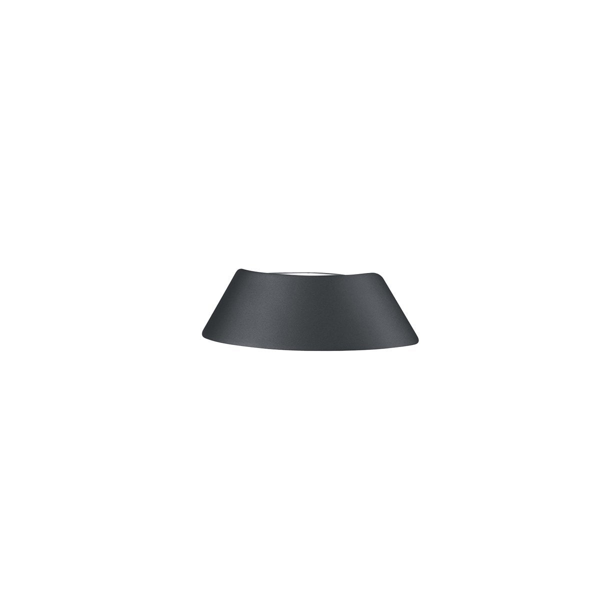 Aten Matt Black Exterior 9 watt LED Surface Mounted Curved Up/Down Wall Light