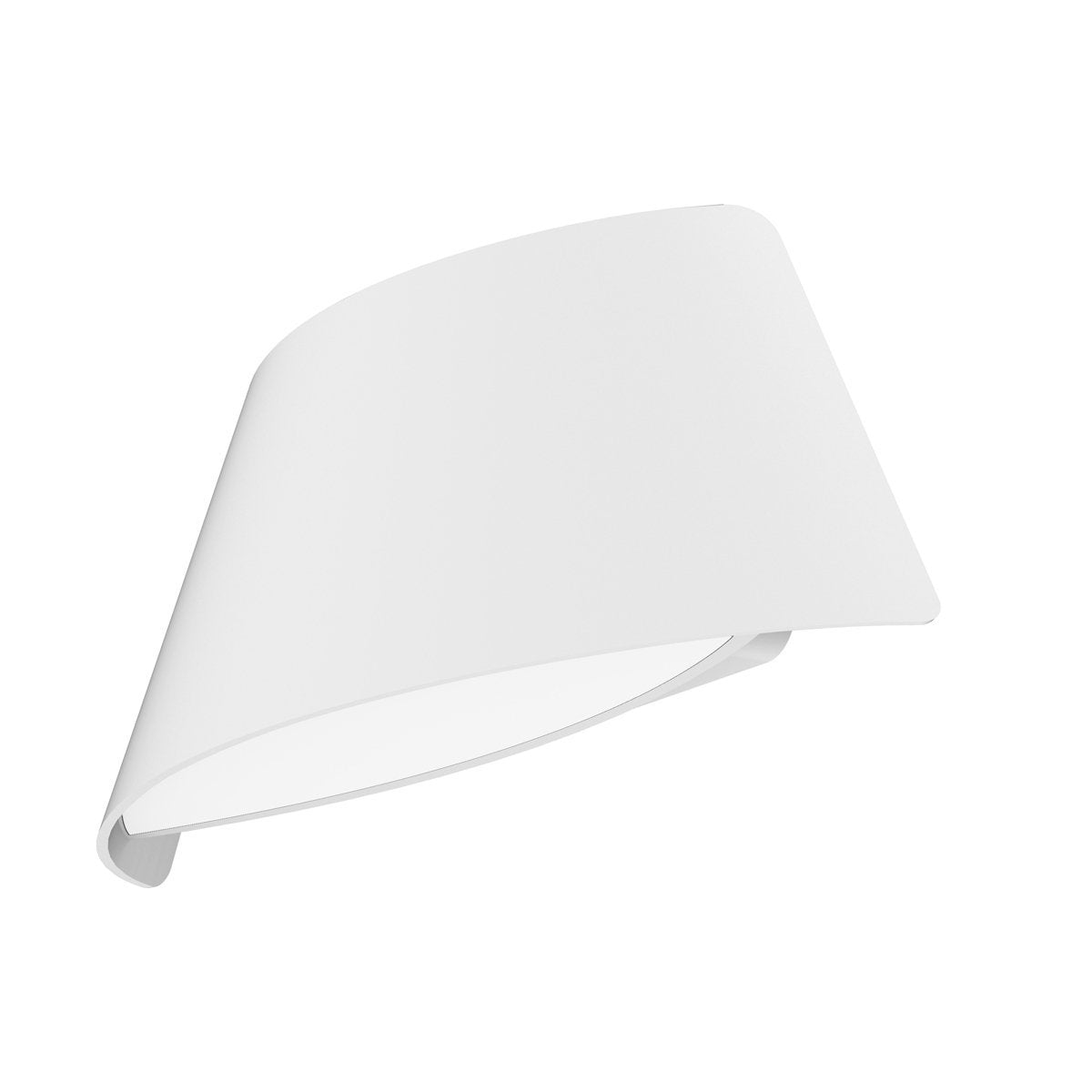 Aten Matt White Exterior 9 watt LED Surface Mounted Curved Up/Down Wall Light