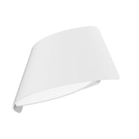 Thumbnail for Aten Matt White Exterior 9 watt LED Surface Mounted Curved Up/Down Wall Light