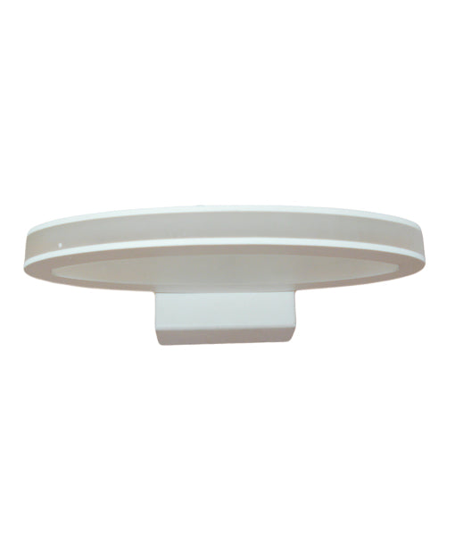 ATHENS: City Series LED Interior Matte White Oval 1 Way Wall Light