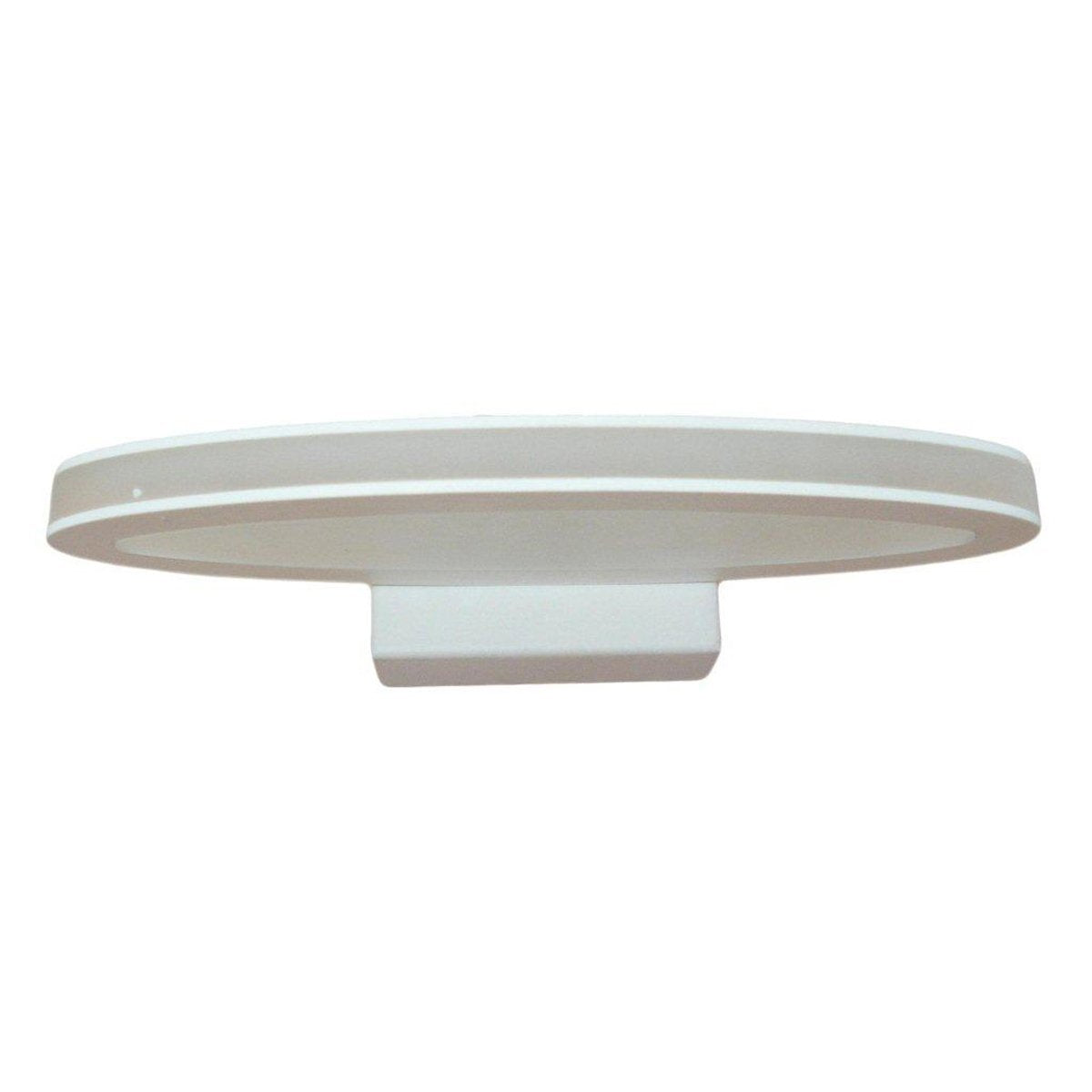 Athens 6 Watt LED Internal Oval Shaped Wall Light in Matt White