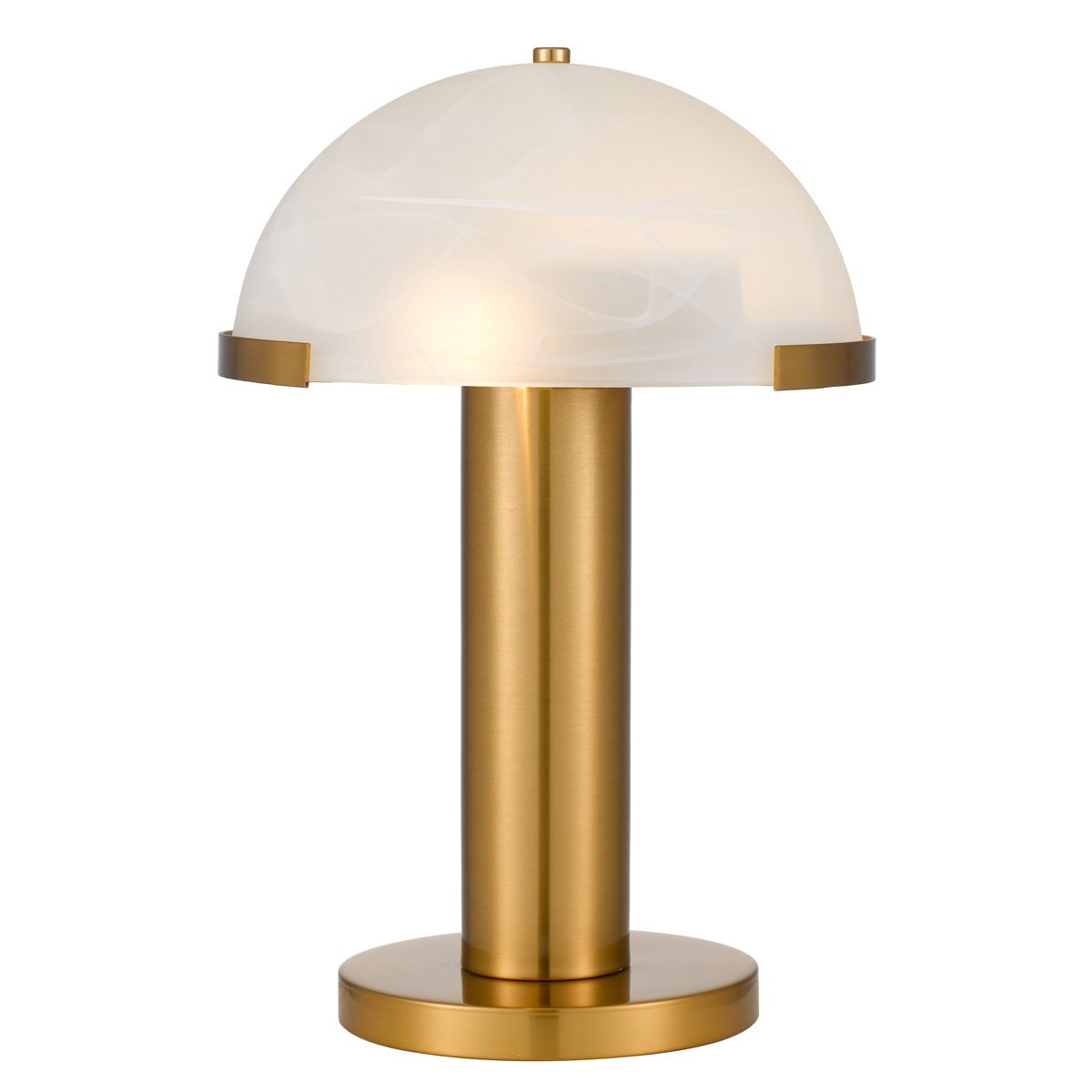 Augustin Table Lamp in Antique Gold with Opal Glass