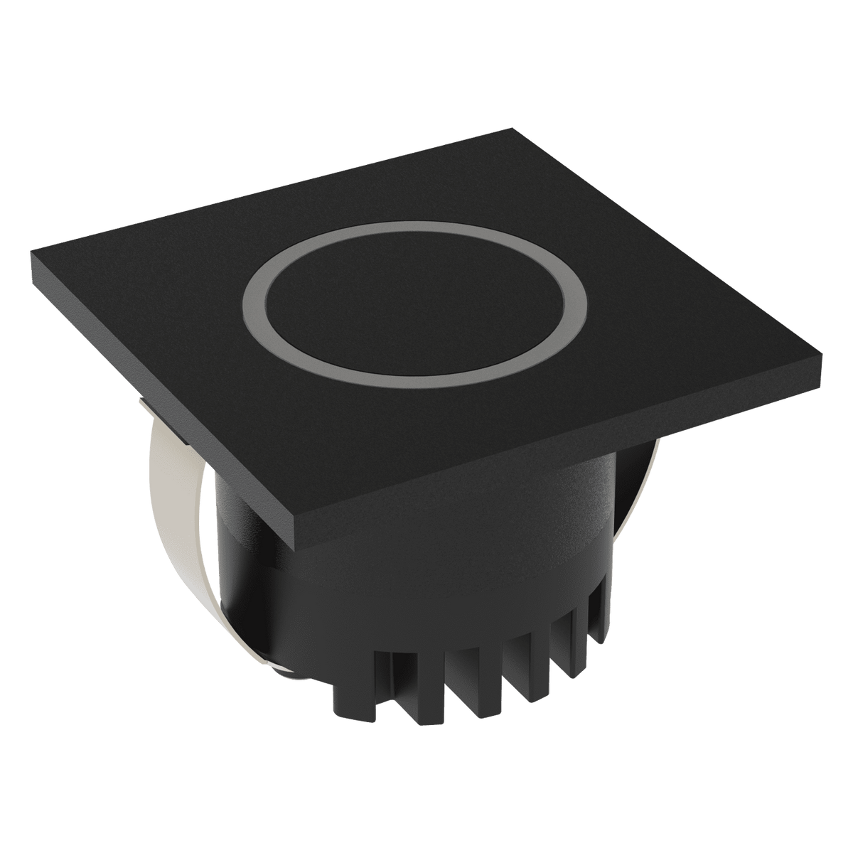 Aura 24V Square 3W LED TRIO IP20 Black Steplight