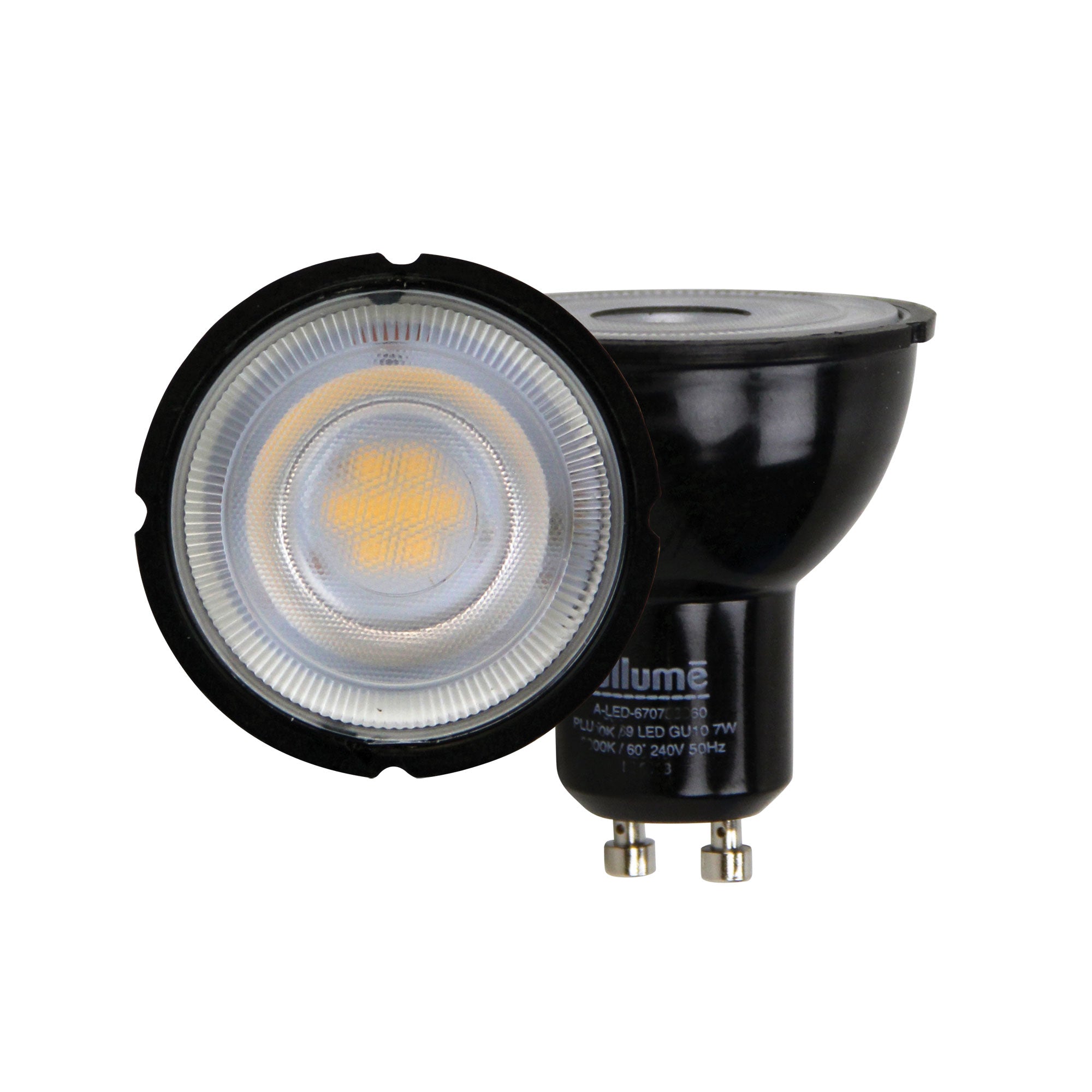 7W GU10 LED 4000K Black 7W / 4000K / 60Degree