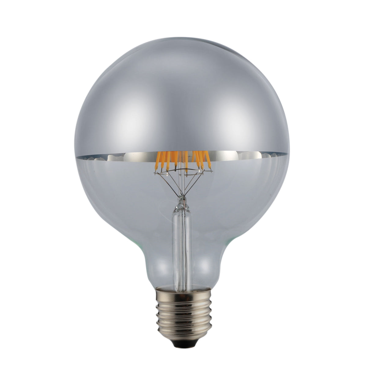 Crown Silver LED G95 6W / E27 / 2700K G95