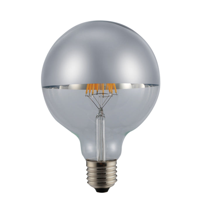 Crown Silver LED G95 6W / E27 / 2700K G95