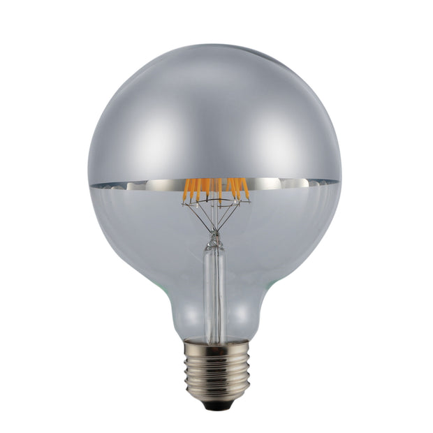 Crown Silver LED G95 6W / E27 / 2700K G95