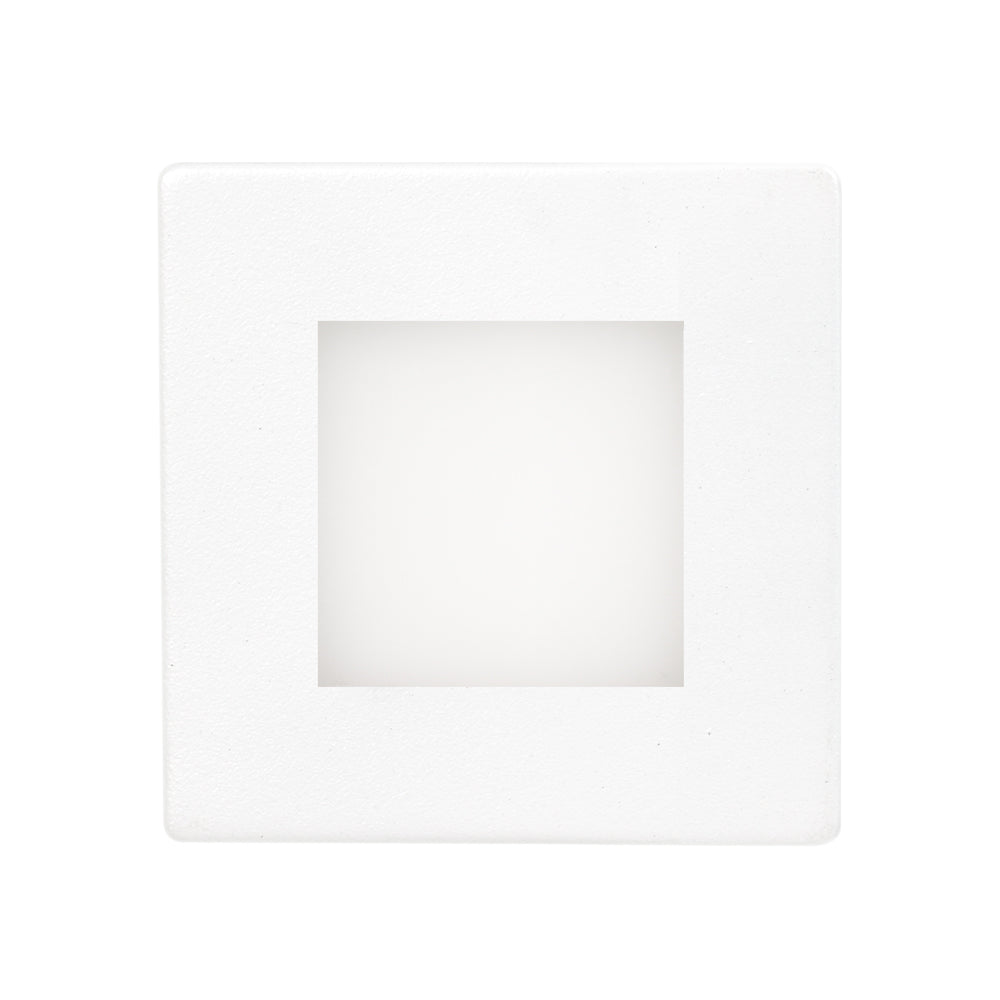 Aspen 3W LED Tricolour IP54 Reccessed Step Light White