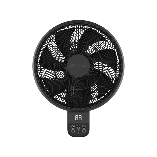 Avalon 350mm 14" 10 Speed Remote & WIFI 70W DC Wall Fan With 8hr Timer