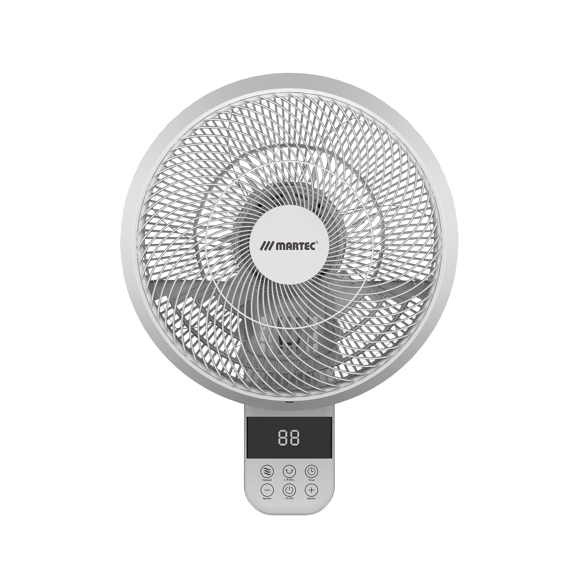 Avalon 350mm 14" 10 Speed Remote & WIFI 70W DC Wall Fan With 8hr Timer