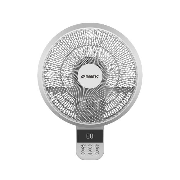Avalon 350mm 14" 10 Speed Remote & WIFI 70W DC Wall Fan With 8hr Timer