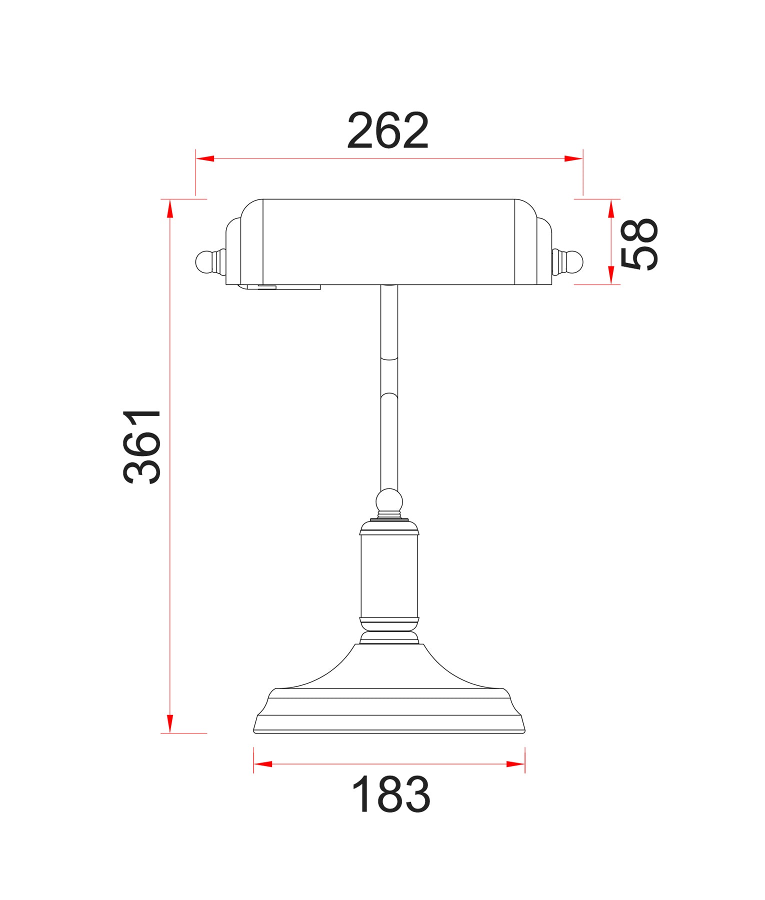 BANCA: Interior Banker Lamps with Cylindrical Shade
