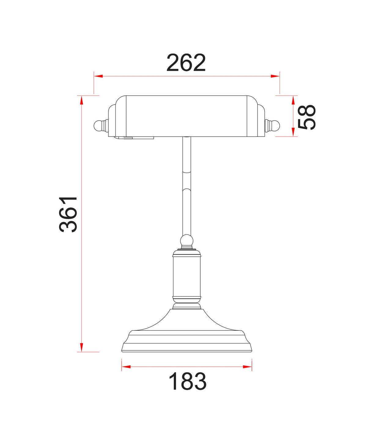 BANCA: Interior Banker Lamps with Cylindrical Shade