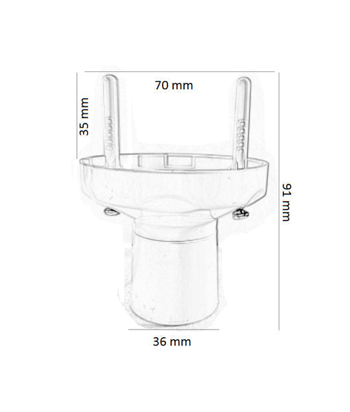 BATFIX01: Batten Fixture (BC Base) (10pcs Pack)