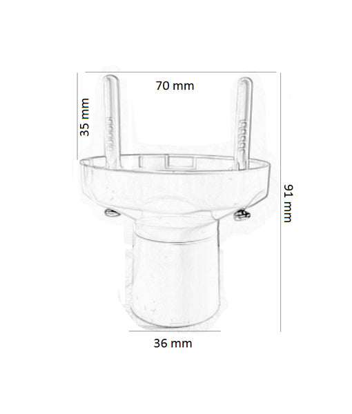 BATFIX01: Batten Fixture (BC Base) (10pcs Pack)