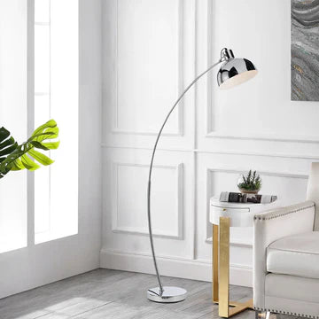 Beat Chrome or Black Floor Lamp