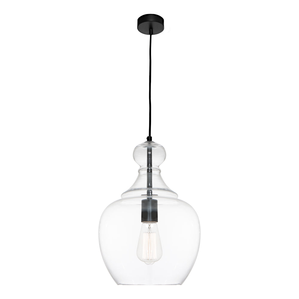 Bellac 1 Light Pendant Black