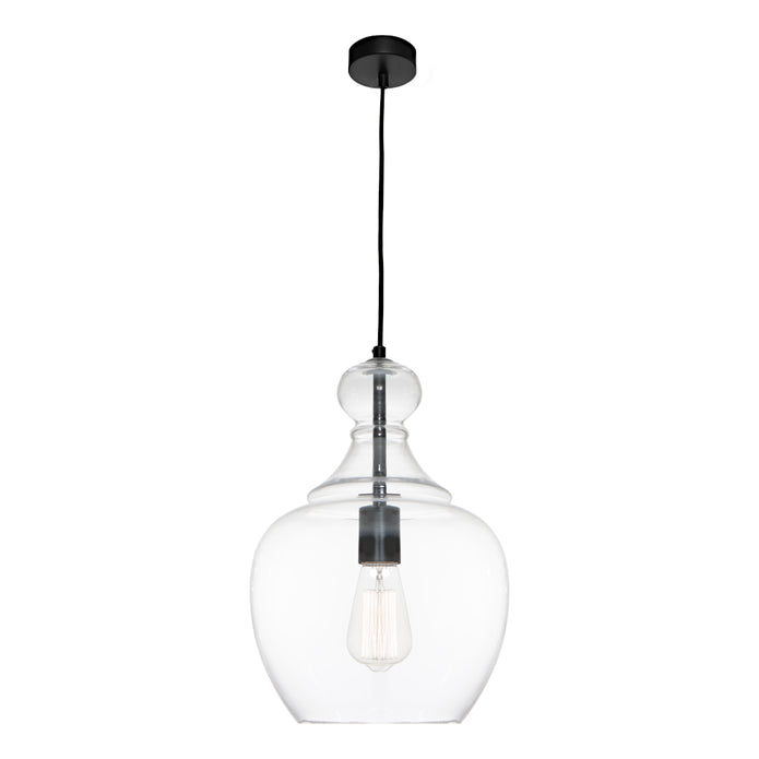 Bellac 1 Light Pendant Black
