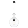 Bellac 1 Light Pendant Black