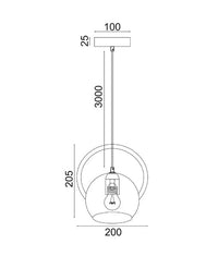 Thumbnail for BELLA: Interior Small Dome Shape Pendant Lights