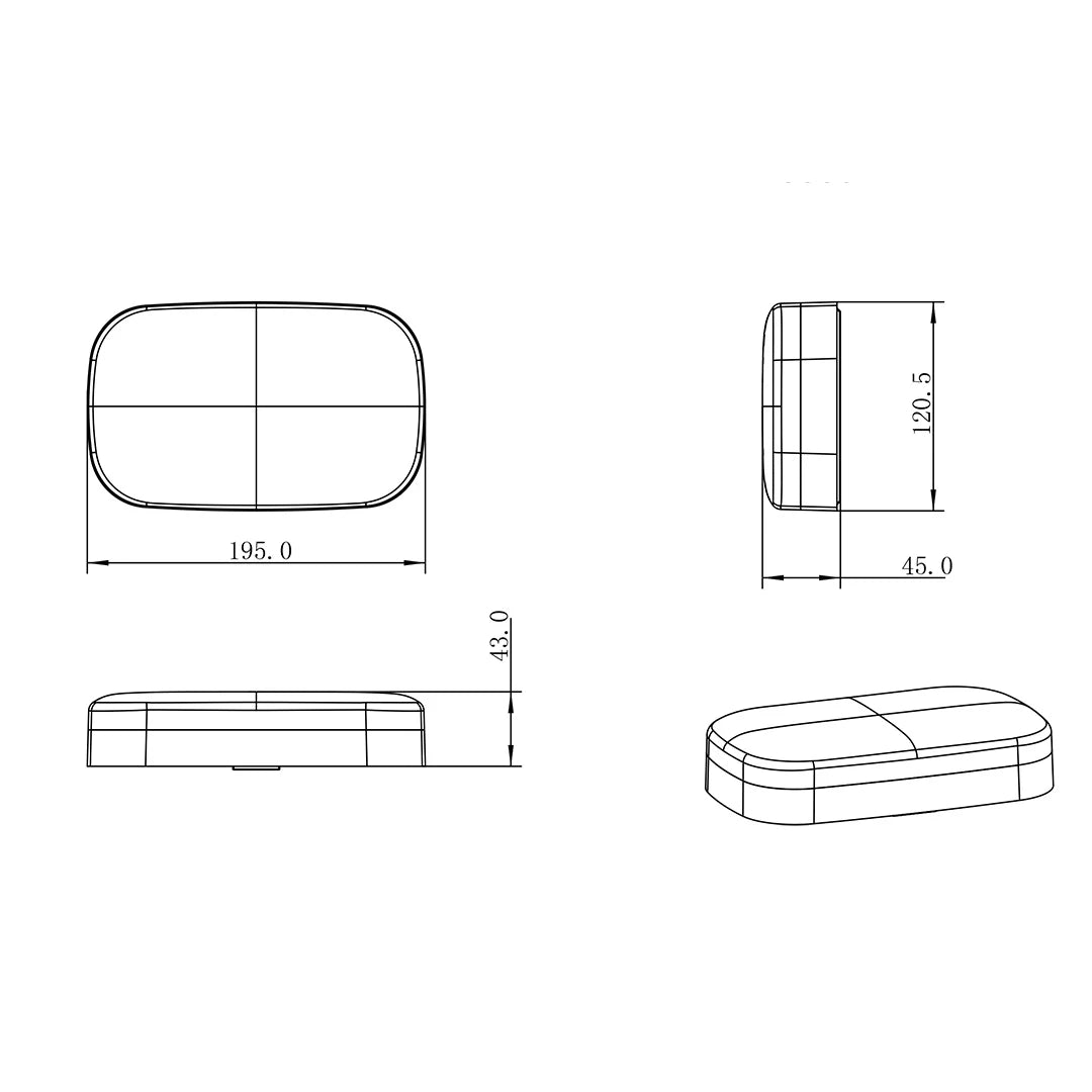 Bendigo Black 15W 3CCT IP54 IK06 Bunker Light