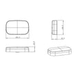 Bendigo Black 15W 3CCT IP54 IK06 Bunker Light