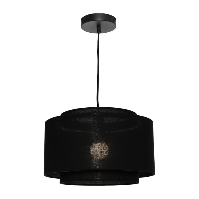 Bern 1 Light Pendant Medium Black