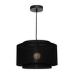 Bern 1 Light Pendant Medium Black