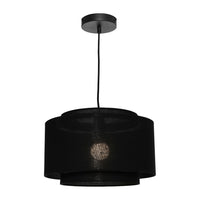 Thumbnail for Bern 1 Light Pendant Medium Black