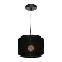 Thumbnail for Bern 1 Light Pendant Small Black