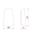 BESTRI: LED Tri-CCT Exterior Surface Mounted Cone Up/Down Wall Light IP65