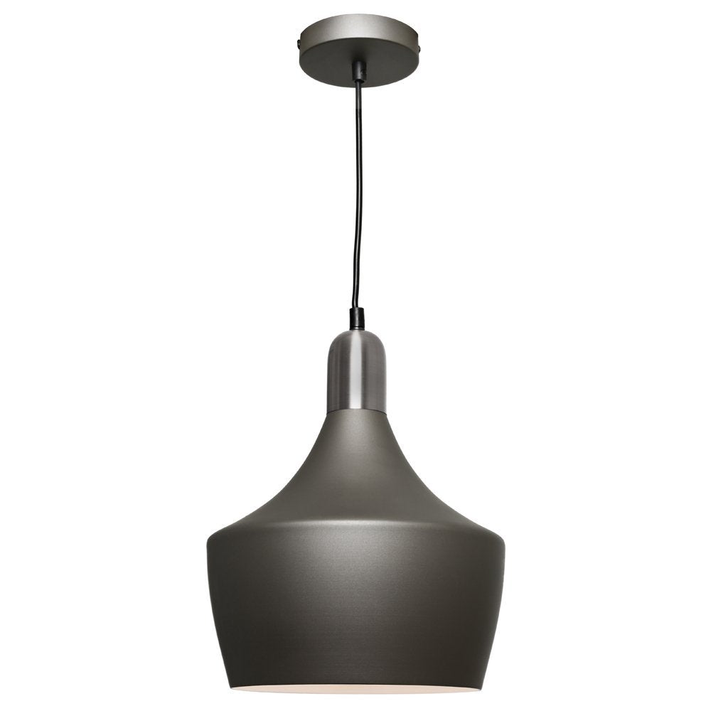 Cougar Bevo Pendant Light Charcoal/Satin Chrome