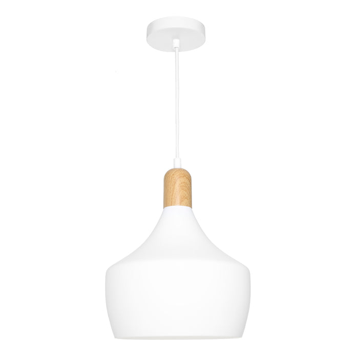 Bevo 1 Light Pendant White