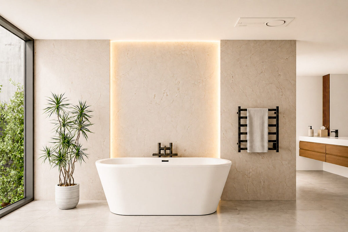 Vivaheat 6 In 1 Premium Slimline White Bathroom Heater