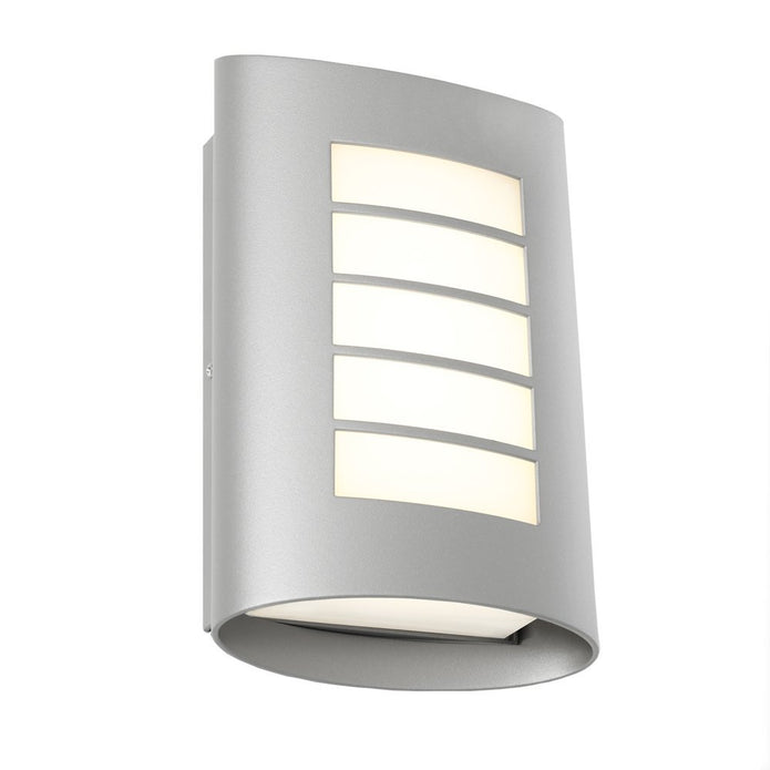 Cougar Silver Bicheno Exterior LED Wall Light IP44