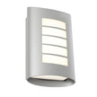 Cougar Silver Bicheno Exterior LED Wall Light IP44