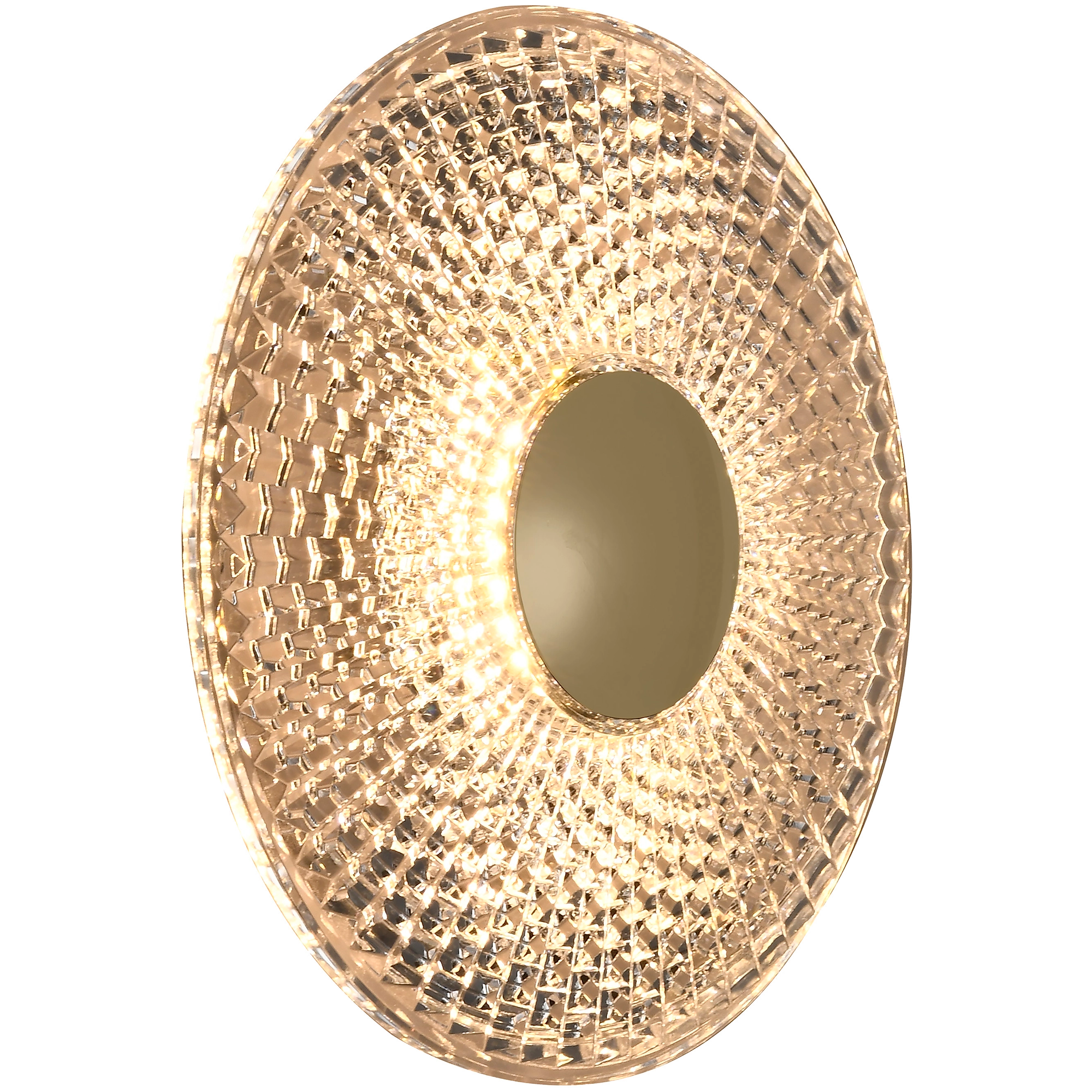 Bilby Brass & Crystalline 5W CCT 150mm Wall Light